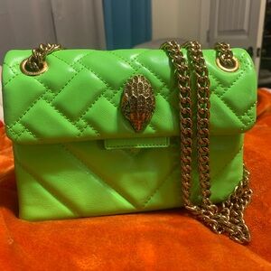 Neon green mini purse (new no tags)